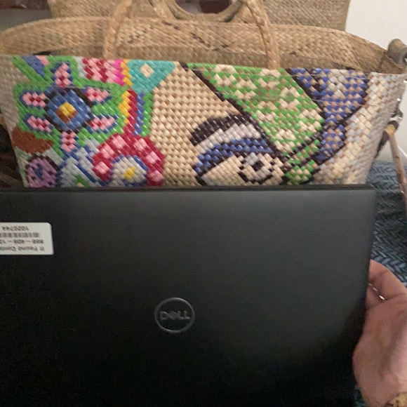 COPY - Handmade, handpainted woven bag - Picture 3 of 5